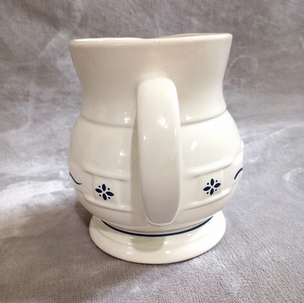 Longaberger Woven Traditions Beverage Pitcher Blue